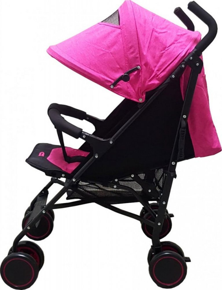 Baby Care Carucior pentru copii Pro 803B Fucsia pliere tip umbrela Sport Spatar reglabil in 7 trepte Pozitie somn Amortizoare Cadru din aluminiu