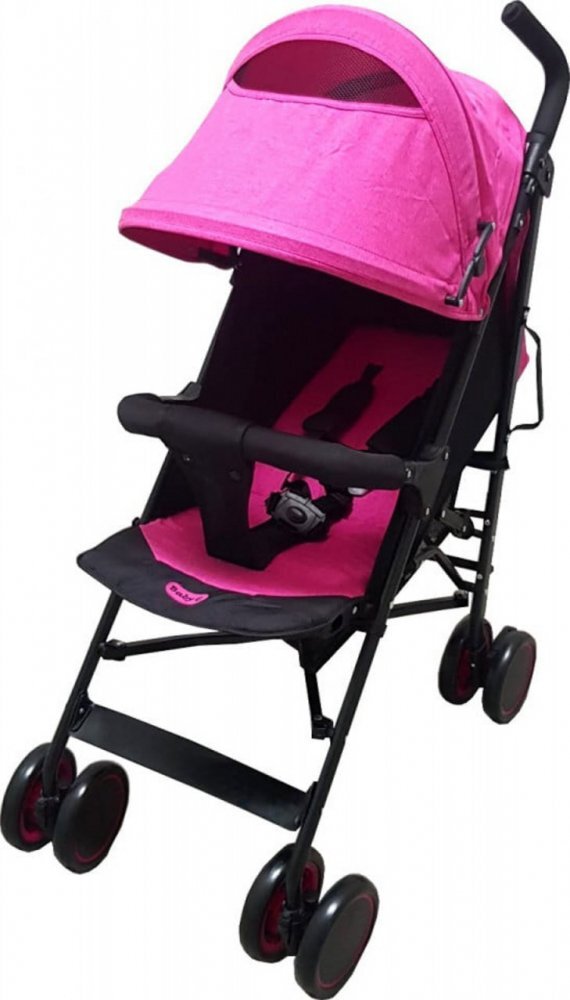 Baby Care Carucior pentru copii Pro 803B Fucsia pliere tip umbrela Sport Spatar reglabil in 7 trepte Pozitie somn Amortizoare Cadru din aluminiu