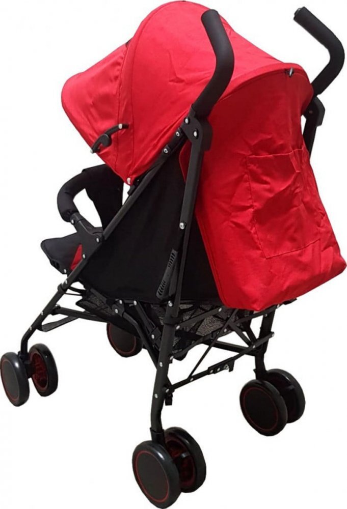 Baby Care Carucior pentru copii Pro 803B Rosu pliere tip umbrela Sport Spatar reglabil in 7 trepte Pozitie somn Amortizoare Cadru din aluminiu