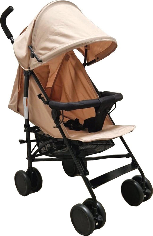 Baby Care Carucior pentru copii PRO 818B Beige sport tip umbrela Spatar reglabil in 7 trepte Pozitie somn Amortizoare Frana picior Pliabil
