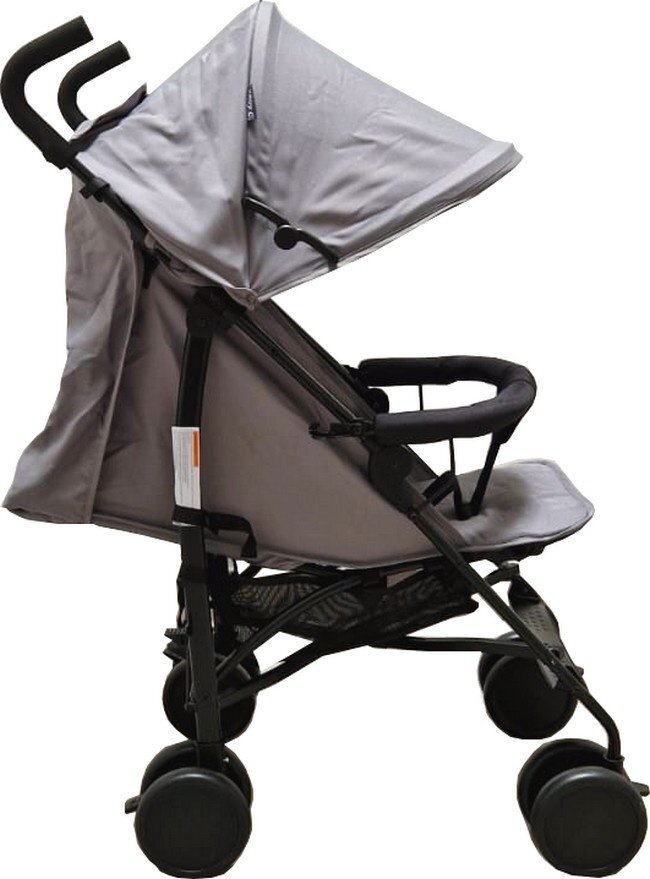 Baby Care Carucior pentru copii PRO 818B Gri sport tip umbrela Spatar reglabil in 7 trepte Pozitie somn Amortizoare Frana picior Pliabil