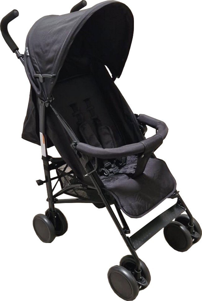 Baby Care Carucior pentru copii PRO 818B Negru sport tip umbrela Spatar reglabil in 7 trepte Pozitie somn Amortizoare Frana picior Pliabil