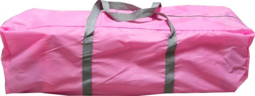 Baby Care Patut copii PRO FMAT Roz Pliabil 2 Niveluri de inaltime Melodii Masa infasat Carusel cu jucarii din plus Plasa insecte