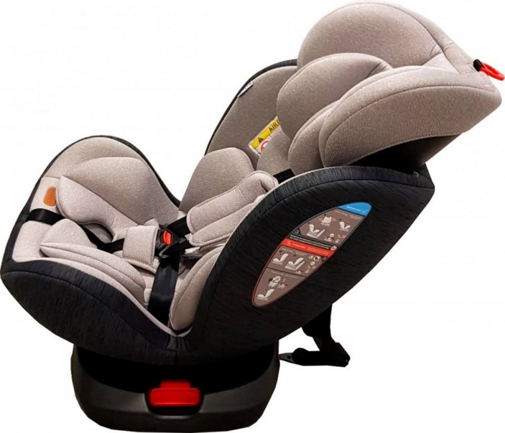 Baby Care Scaun auto cu isofix Motion Seat Gri Rotire 360 grade 0-36 kg Tetiera reglabila Omologare R-129 i-Size Centura in 5 puncte
