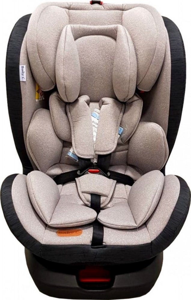 Baby Care Scaun auto cu isofix Motion Seat Gri Rotire 360 grade 0-36 kg Tetiera reglabila Omologare R-129 i-Size Centura in 5 puncte