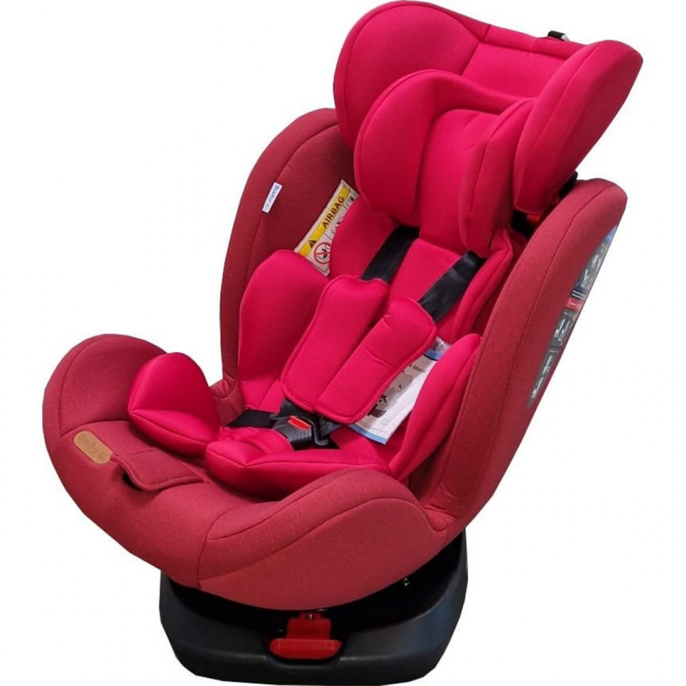 Baby Care Scaun auto cu isofix Motion Seat Rosu Rotire 360 grade 0-36 kg Tetiera reglabila Omologare R-129 i-Size Centura in 5 puncte