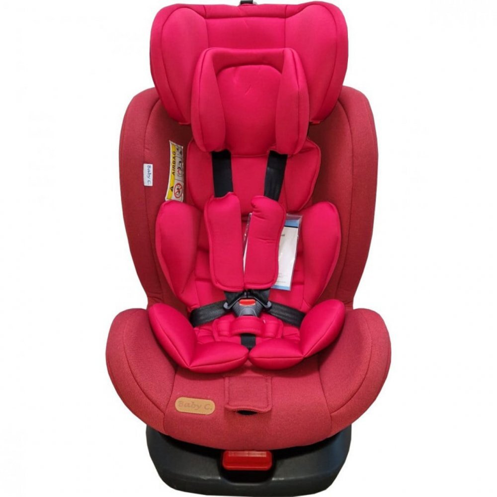Baby Care Scaun auto cu isofix Motion Seat Rosu Rotire 360 grade 0-36 kg Tetiera reglabila Omologare R-129 i-Size Centura in 5 puncte