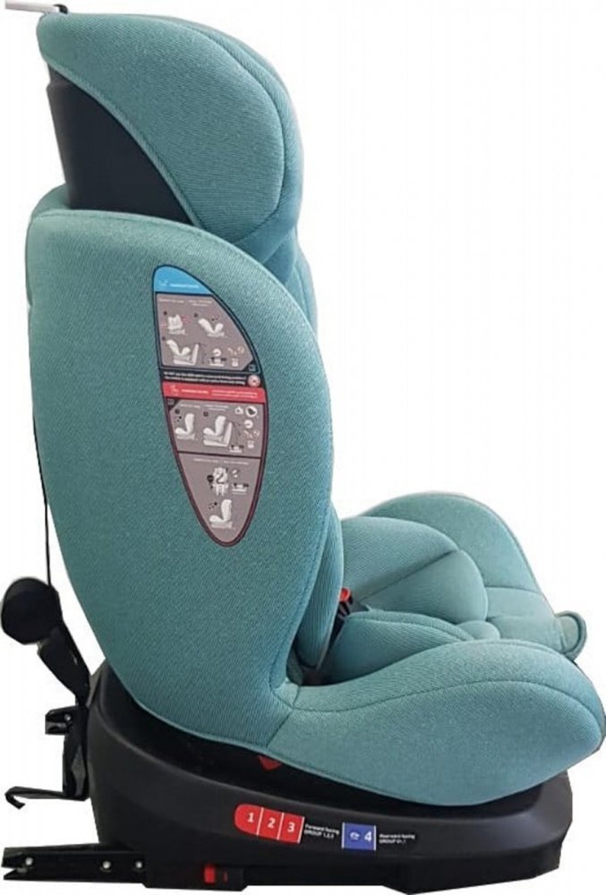 Baby Care Scaun auto cu isofix Motion Seat Verde Rotire 360 grade 0-36 kg Tetiera reglabila Omologare R-129 i-Size Centura in 5 puncte