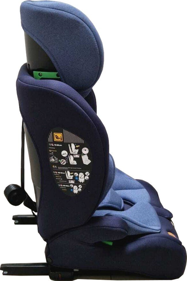 Baby Care Scaun auto cu Isofix Safety Plus Albastru 9-36 kg Omologare R-129 i-Size Tetiera reglabila Sistem de prindere in centura de siguranta Husa detasabila