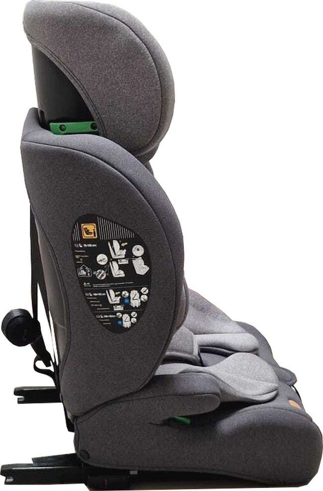 Baby Care Scaun auto cu Isofix Safety Plus Gri 9-36 kg Omologare R-129 i-Size Tetiera reglabila Sistem de prindere in centura de siguranta Husa detasabila