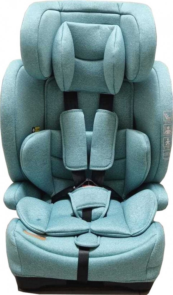 Baby Care Scaun auto cu Isofix Safety Plus Verde Turcoaz 9-36 kg Omologare R-129 i-Size Tetiera reglabila Sistem de prindere in centura de siguranta Husa detasabila