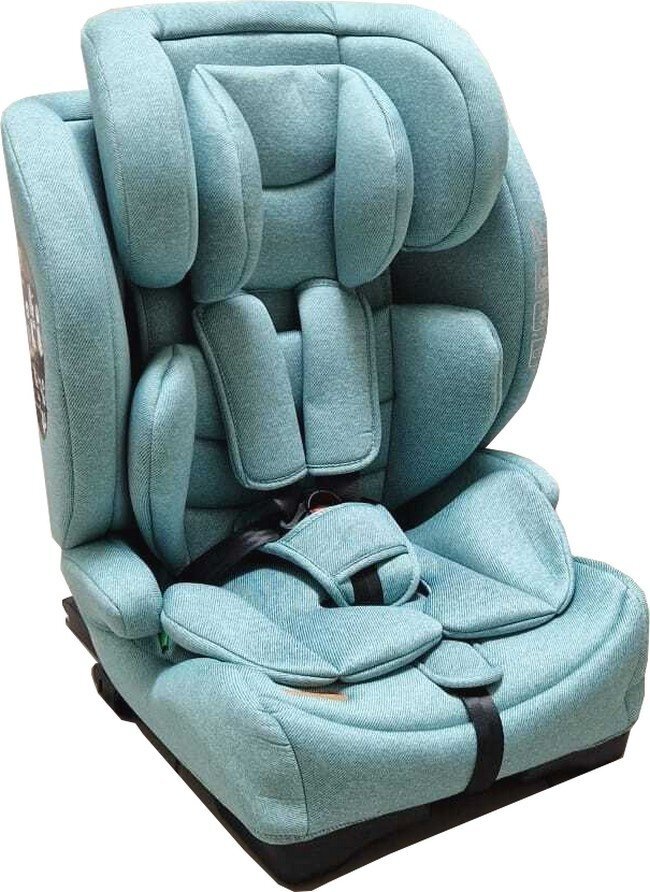 Baby Care Scaun auto cu Isofix Safety Plus Verde Turcoaz 9-36 kg Omologare R-129 i-Size Tetiera reglabila Sistem de prindere in centura de siguranta Husa detasabila