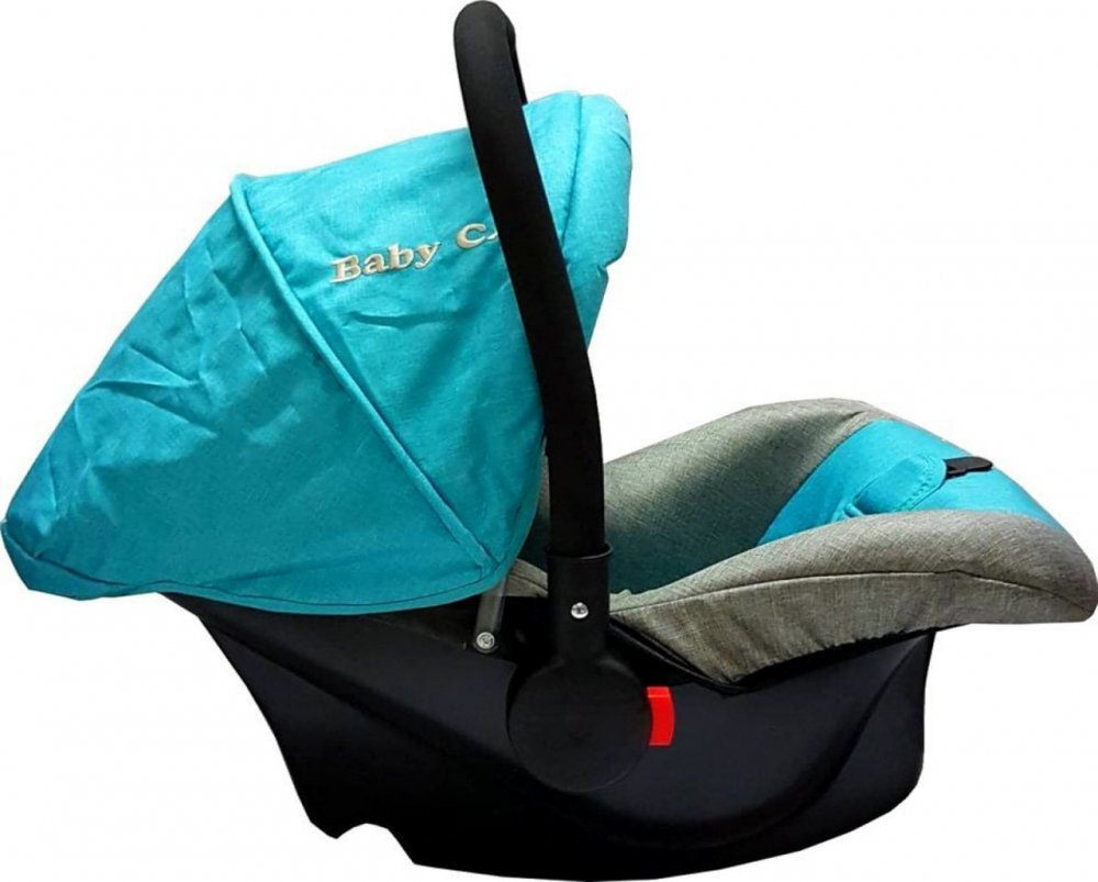 Baby Care Scaun auto Pro Albastru Aqua 0-13 kg maner reglabil captuseala confortabila Omologare R-129 i-Size