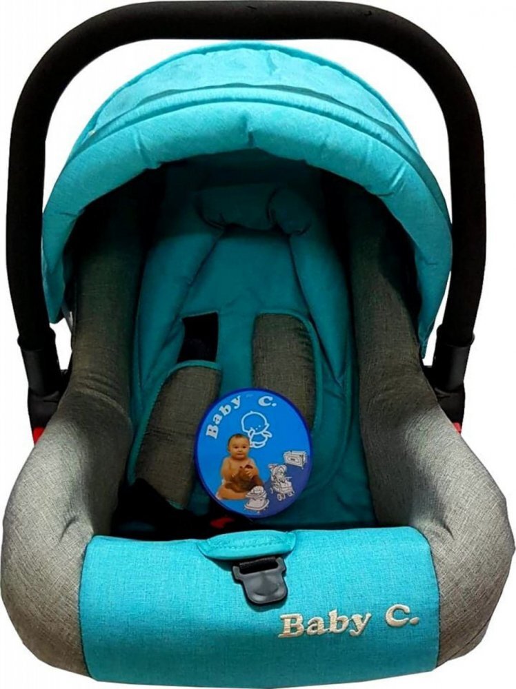 Baby Care Scaun auto Pro Albastru Aqua 0-13 kg maner reglabil captuseala confortabila Omologare R-129 i-Size