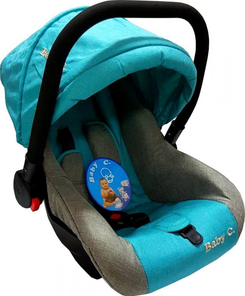 Baby Care Scaun auto Pro Albastru Aqua 0-13 kg maner reglabil captuseala confortabila Omologare R-129 i-Size