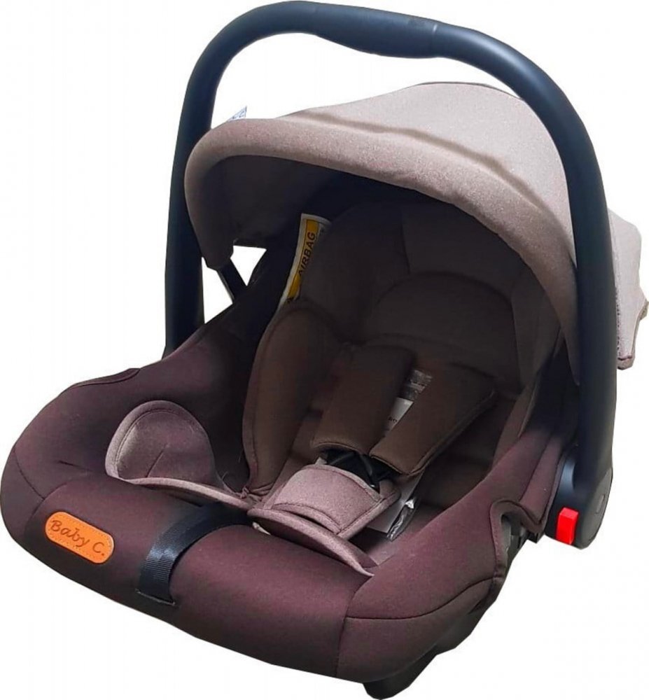 Baby Care Scaun auto Pro Maro Gri 0-13 kg Maner reglabil Captuseala confortabila Omologare R-129 i-Size