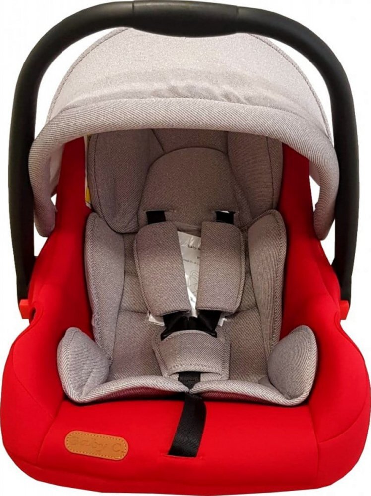 Baby Care Scaun auto Pro Rosu Gri 0-13 kg Maner reglabil Captuseala confortabila Omologare R-129 i-Size