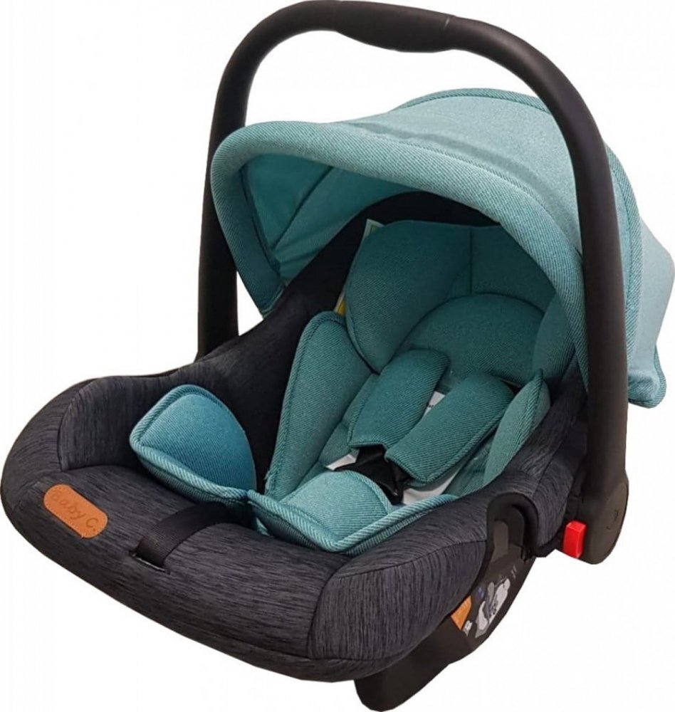 Baby Care Scaun auto Pro Turquoise Gri 0-13 kg Maner reglabil Captuseala confortabila Omologare R-129 i-Size