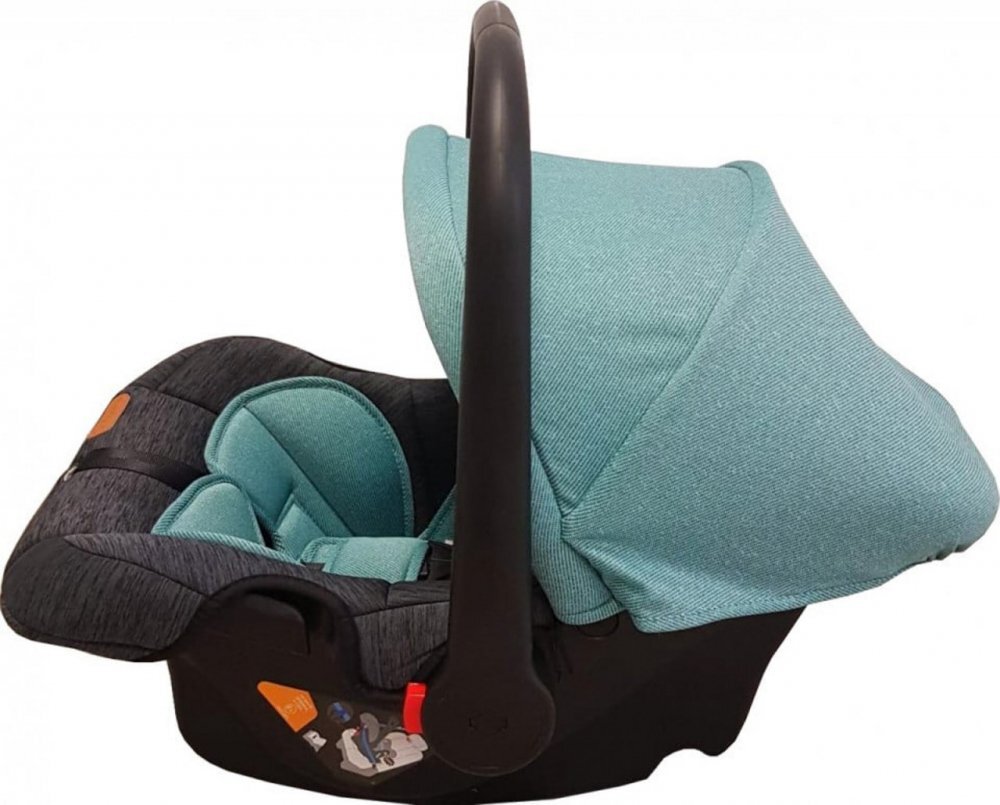 Baby Care Scaun auto Pro Turquoise Gri 0-13 kg Maner reglabil Captuseala confortabila Omologare R-129 i-Size