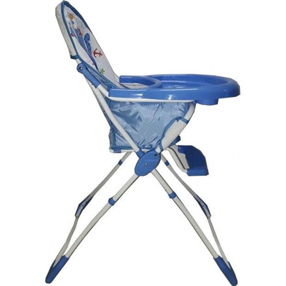 Baby Care Scaun de masa pentru copii Albastru pliabil centura de siguranta sezut comfortabil masuta detasabila