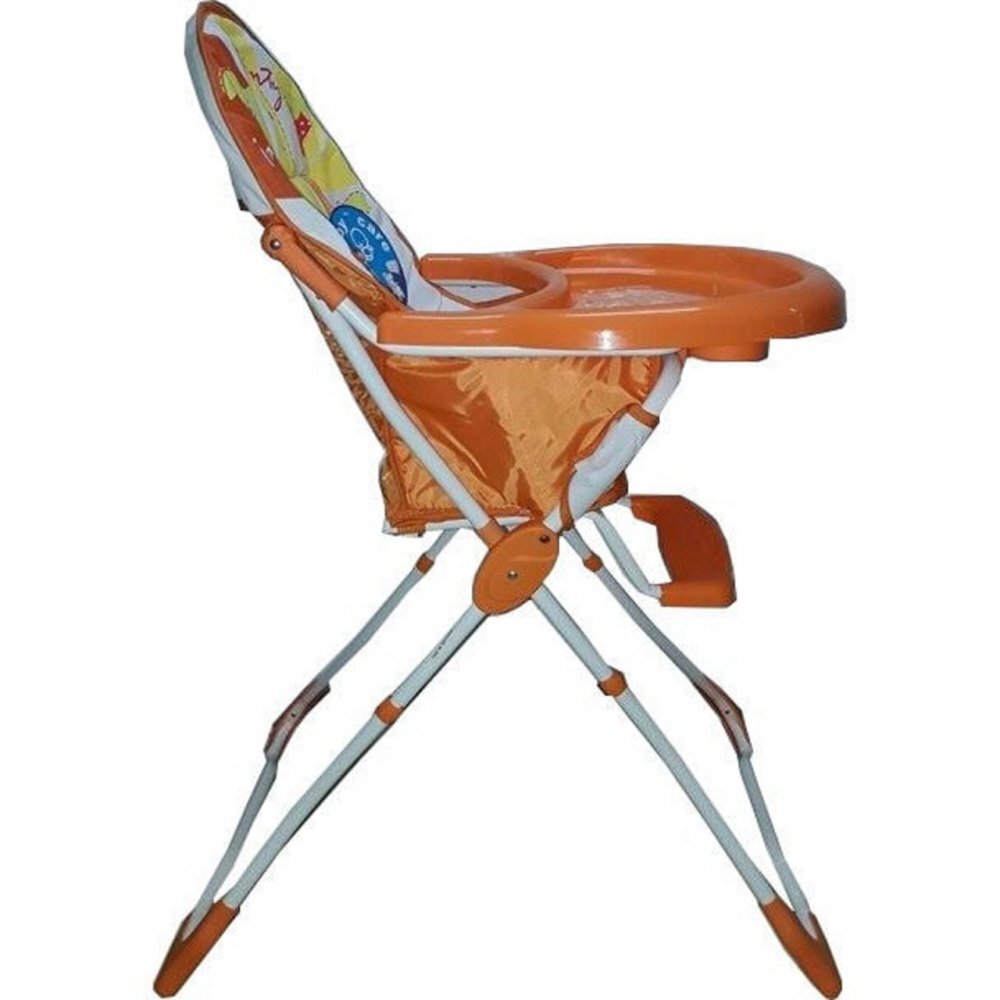 Baby Care Scaun de masa pentru copii Portocaliu pliabil centura de siguranta sezut confortabil masuta detasabila