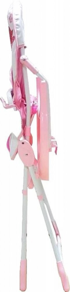 Baby Care Scaun de masa pentru copii si bebe CH Pliabil Centura de siguranta Sezut confortabil Masuta detasabila Model Cangur Roz