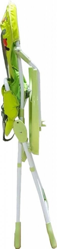 Baby Care Scaun de masa pentru copii si bebe CH Pliabil Centura de siguranta Sezut confortabil Masuta detasabila Model Prietenii din Padure Verde