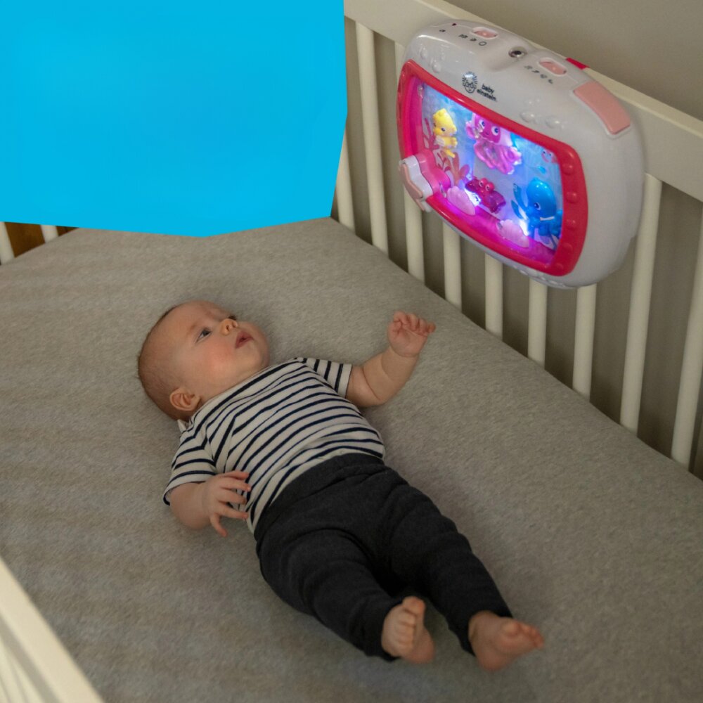 Baby Einstein Jucarie muzicala pentru patut Sea Dreams Soother Pink