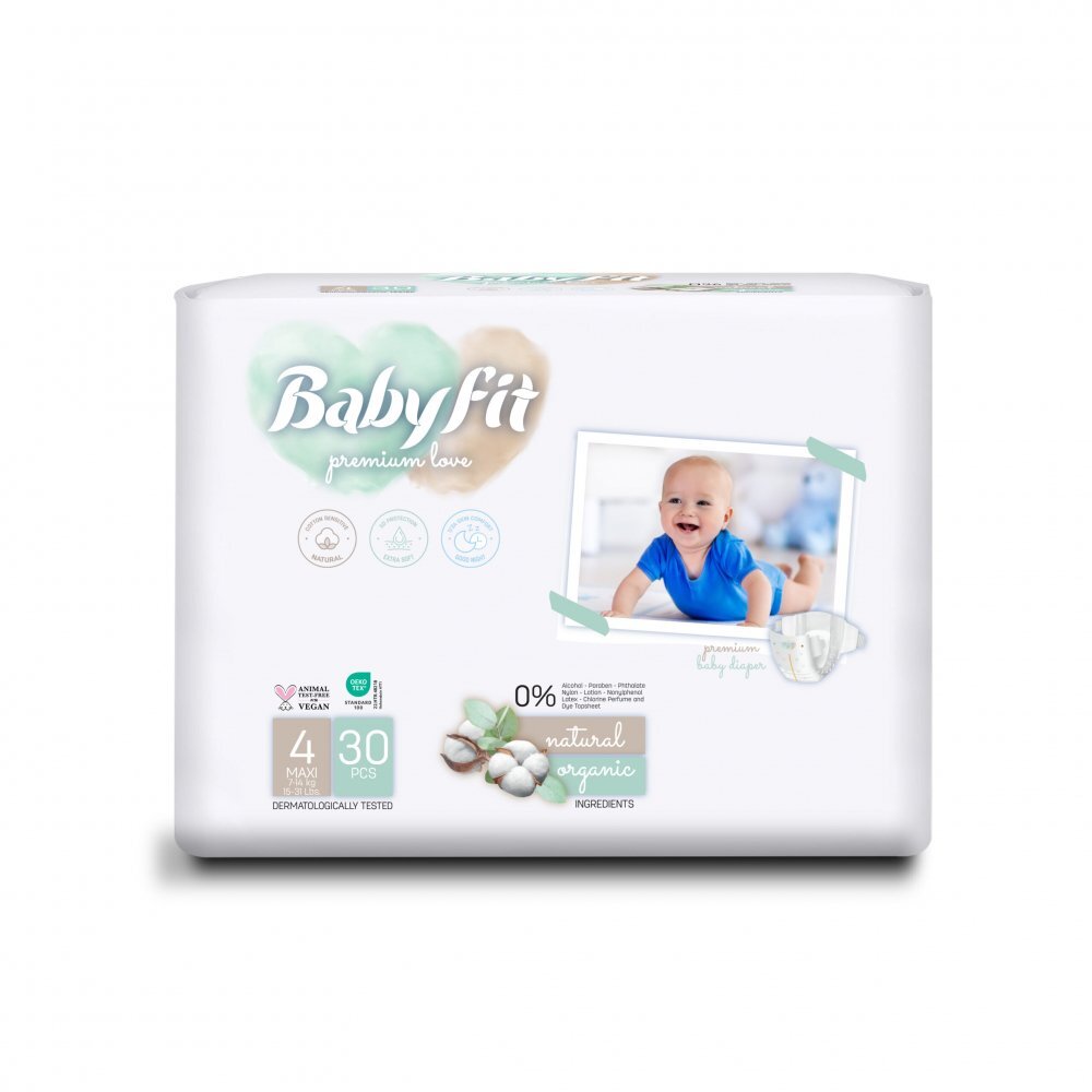 BABY FIT Scutece bebelusi nr. 4 Maxi x 30 buc Eco
