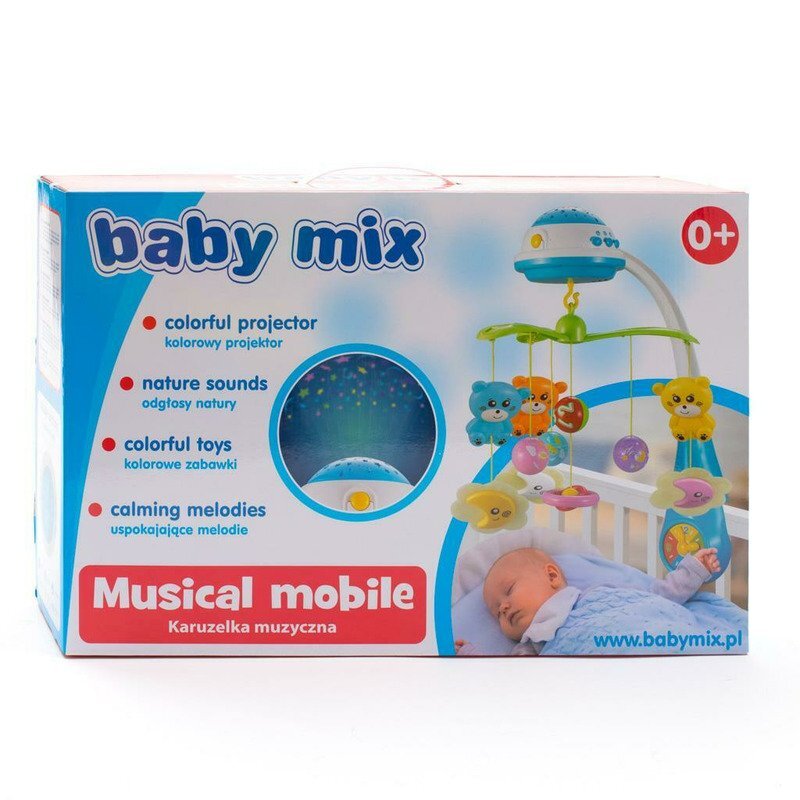 BABY MIX Carusel muzical cu proiectii si sunete Red