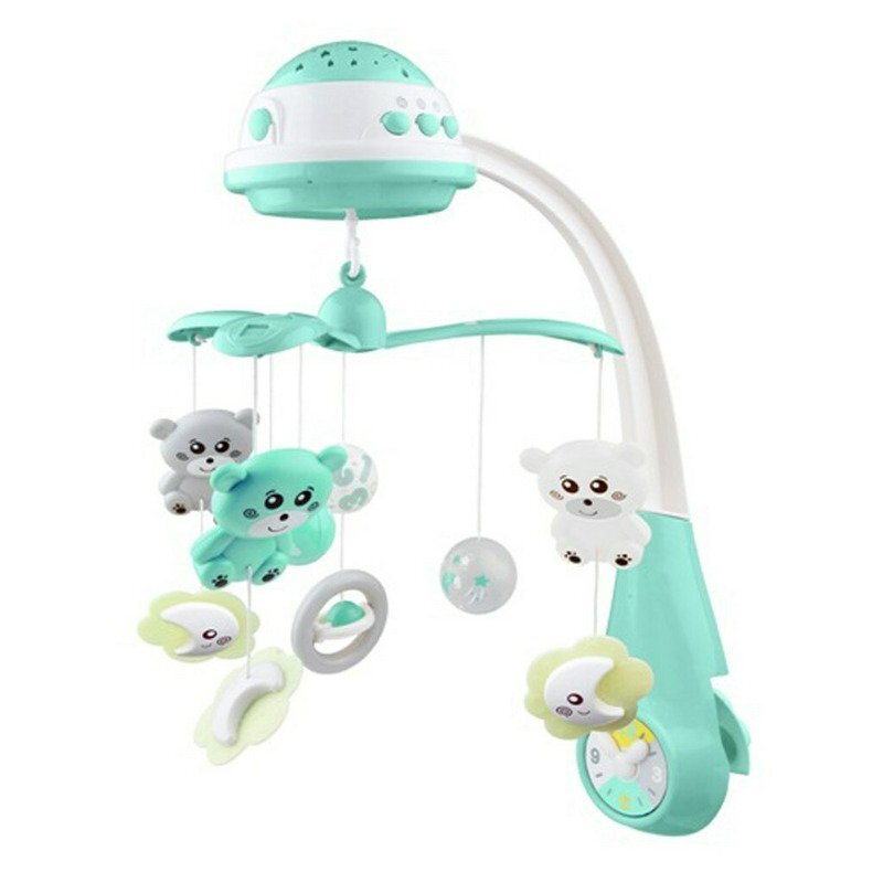 BABY MIX Carusel muzical pentru patut bebelusi Mint