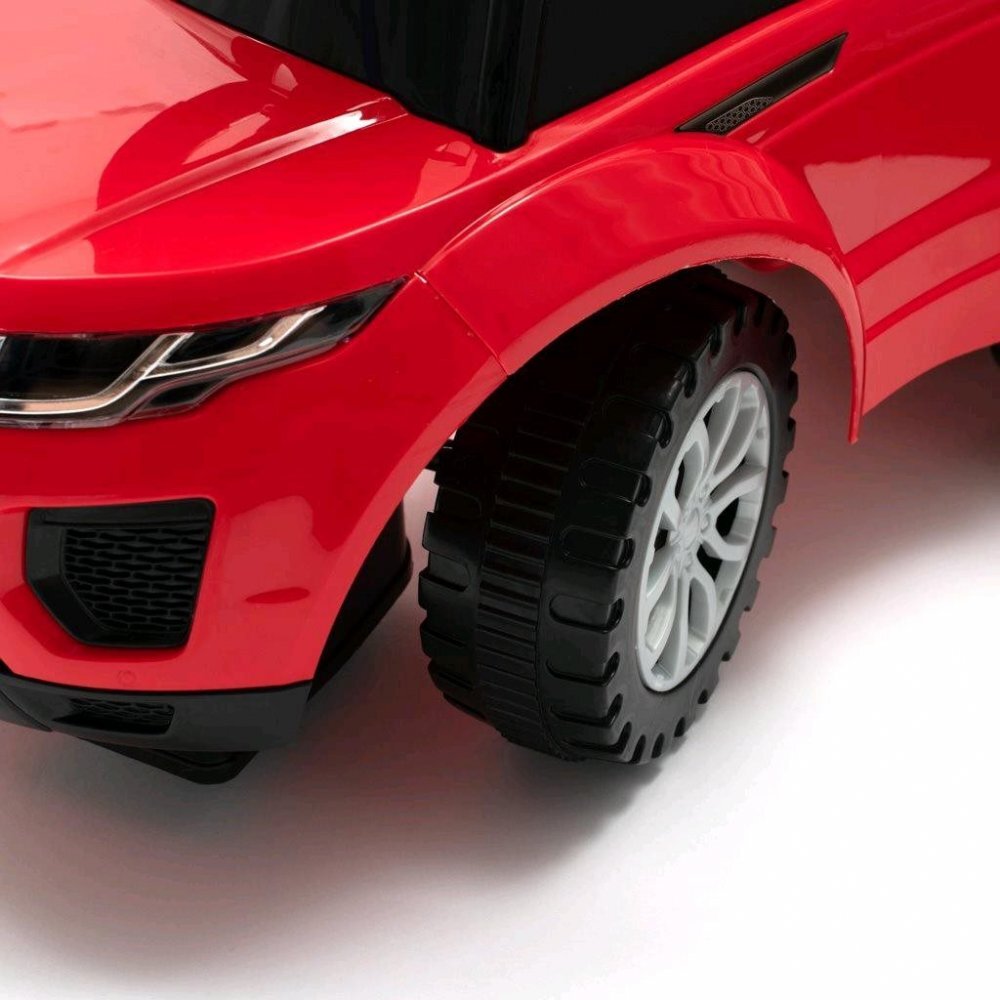 BABY MIX Masinuta fara pedale transformabila 3in1 cu maner parental detasabilbara de siguranta suport picioaresistem antirasturnarespatiu de depozitareroti EVA si muzica Sport Car SUV Pink