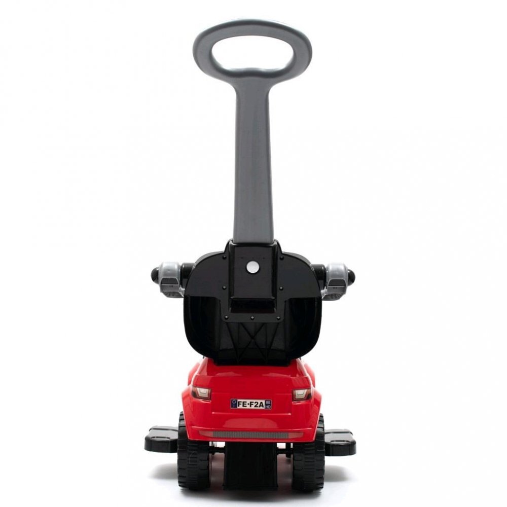 BABY MIX Masinuta fara pedale transformabila 3in1 cu maner parental detasabilbara de siguranta suport picioaresistem antirasturnarespatiu de depozitareroti EVA si muzica Sport Car SUV Pink