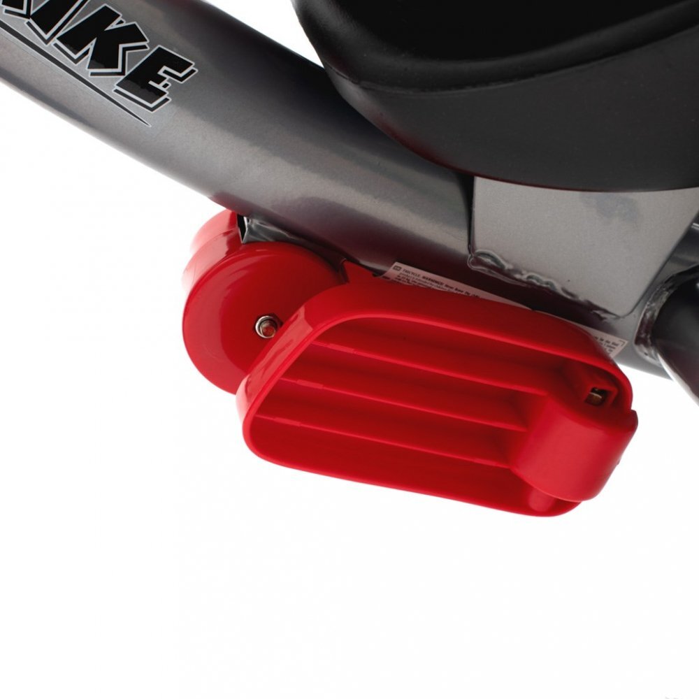 BABY MIX Tricicleta pentru copii Lux Trike Red cu lumini LEDpanou cu muzica si sunetespatar reglabil in 3 pozitiisuport pentru picioare pliabilmaner parental cu control al directieiroti din spuma EVAcos pentru cumparaturi si copertina