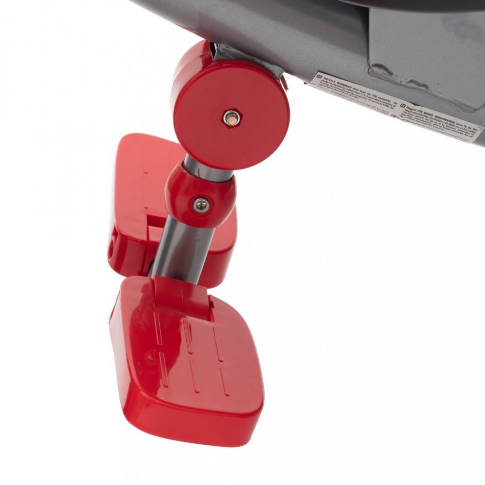 BABY MIX Tricicleta pentru copii Lux Trike Red cu lumini LEDpanou cu muzica si sunetespatar reglabil in 3 pozitiisuport pentru picioare pliabilmaner parental cu control al directieiroti din spuma EVAcos pentru cumparaturi si copertina