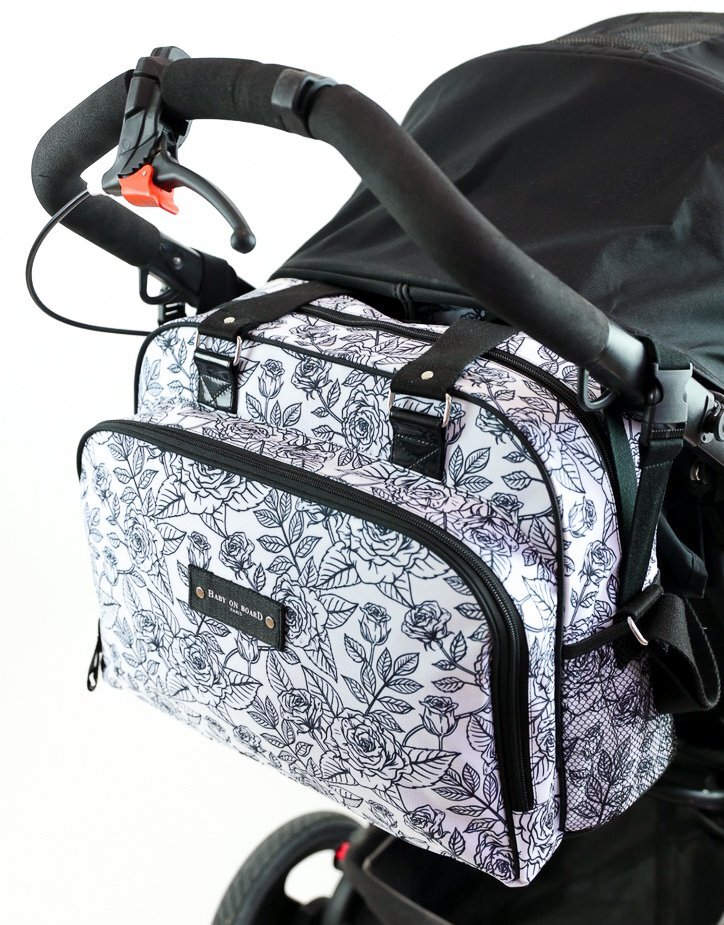 BABY ON BOARD Geanta de infasat Simply Roses