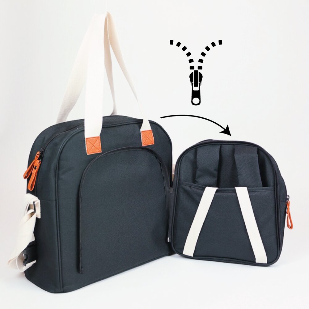 BABY ON BOARD Geanta de infasat Square Duo black