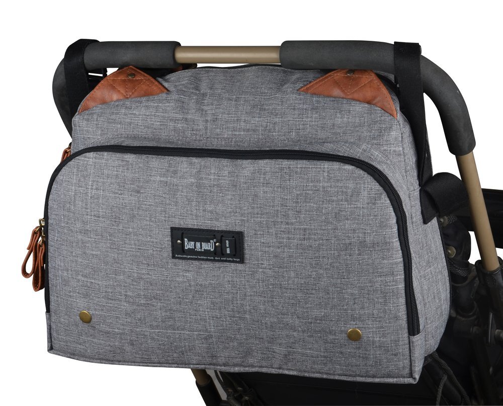 BABY ON BOARD Geanta de infasat Titou City grey