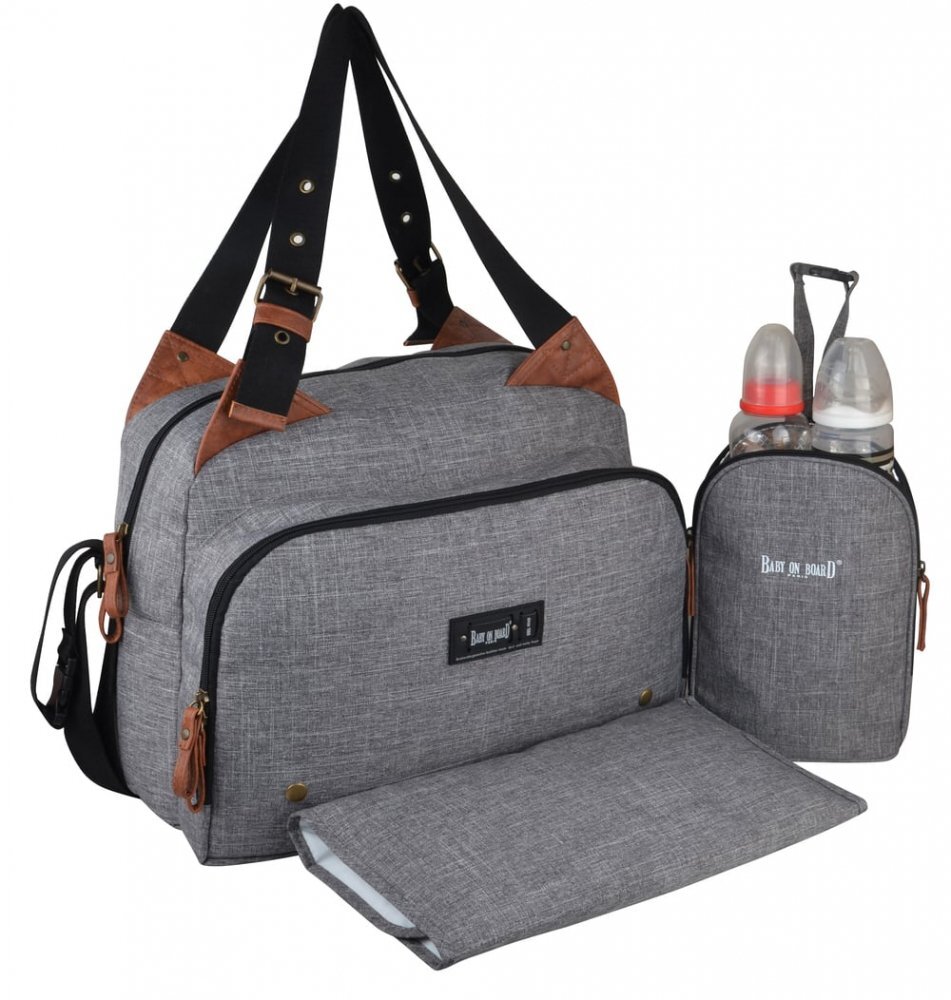 BABY ON BOARD Geanta de infasat Titou City grey