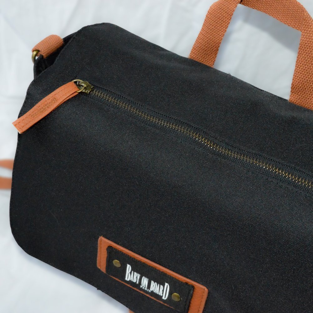 BABY ON BOARD Geanta Miniz Bag black