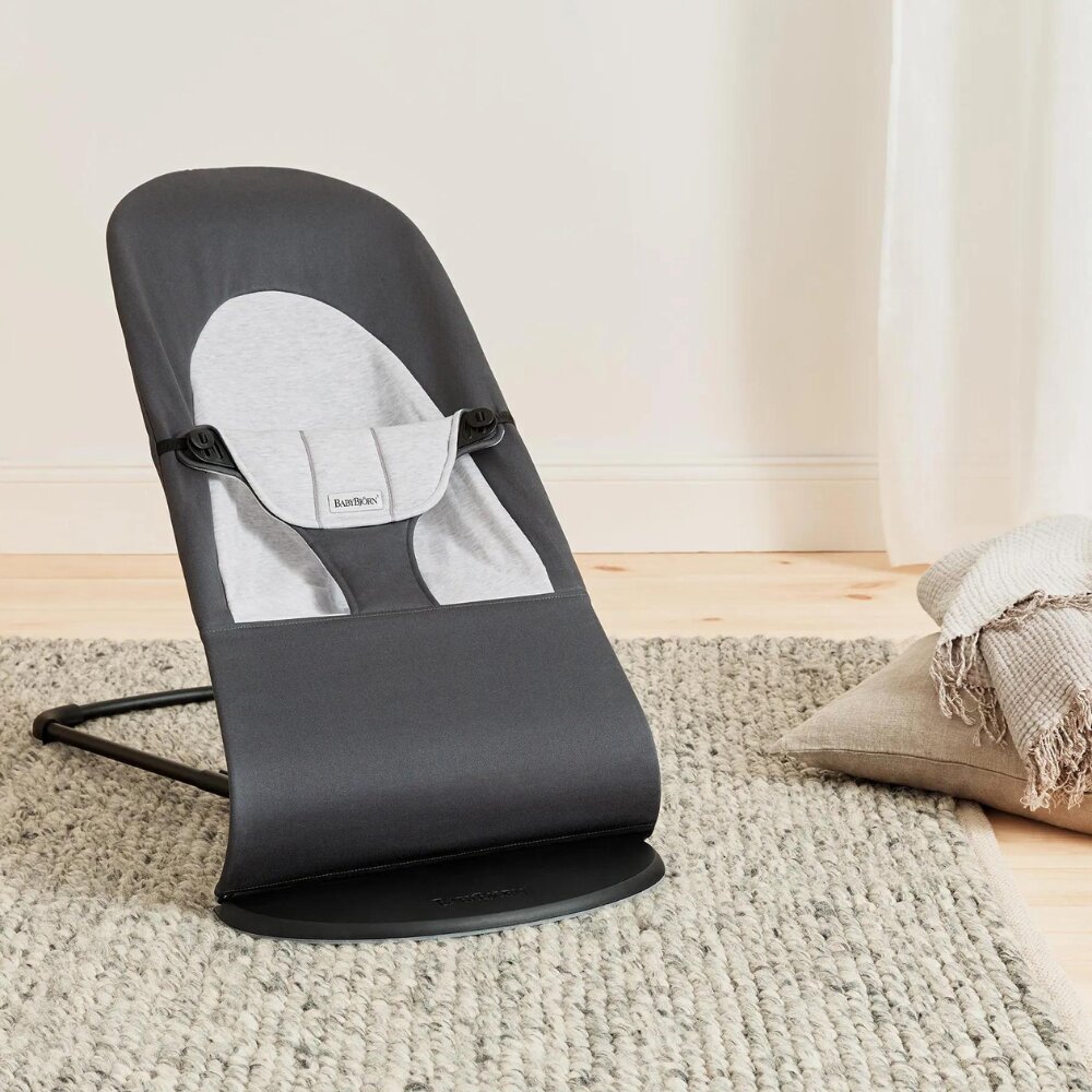 BabyBjorn Balansoar Balance Dark Gray cu detalii Gray