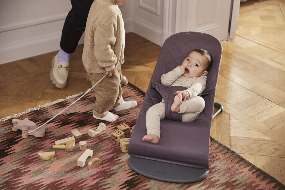 BabyBjorn Balansoar Bliss bumbac Dark Purple
