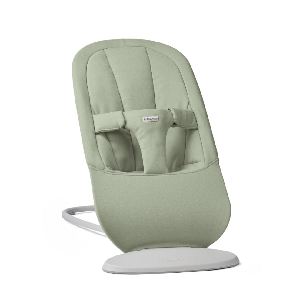 BabyBjorn Balansoar pentru bebelusi Baby Bjorn Begin Light Green tesatura periata