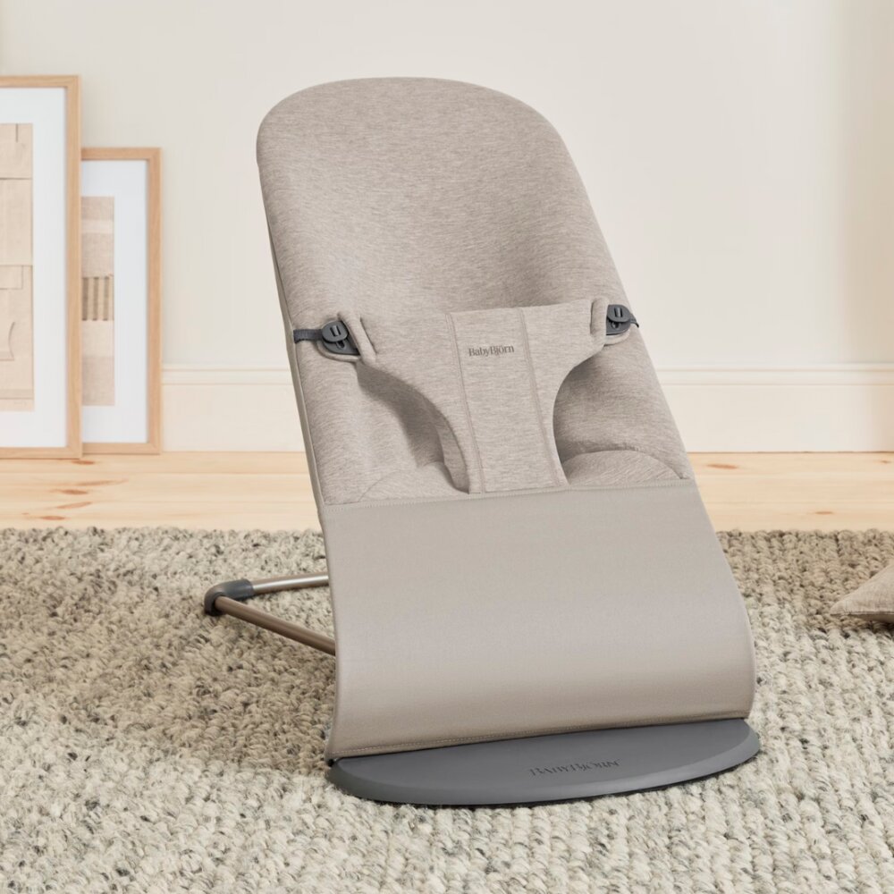 BabyBjorn Balansoar pentru copii Bliss Sand Grey 3D Jersey