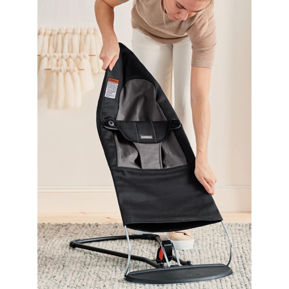 BabyBjorn Balansoarul Balance Soft BlackDark Gray tesatura