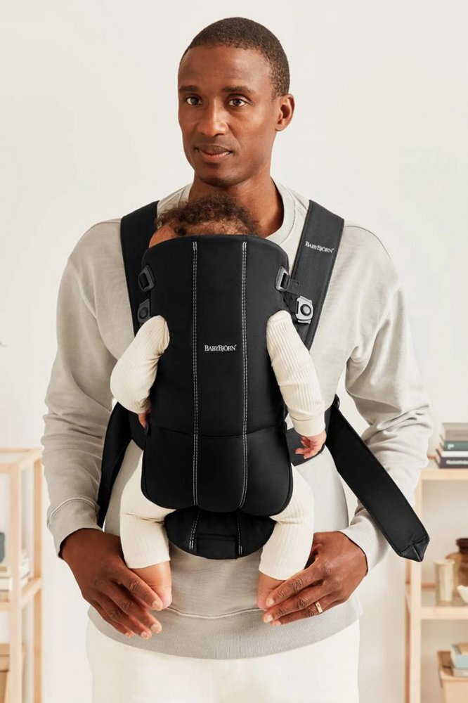 BabyBjorn Marsupiu anatomic Mini cu pozitii multiple de purtare Black