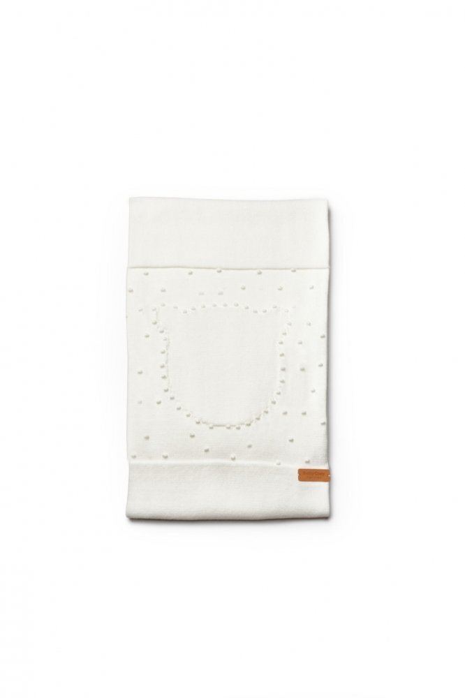 BabyCosy Paturica cu ursulet pentru nou nascut 100 bumbac organic TeddyBear ecru
