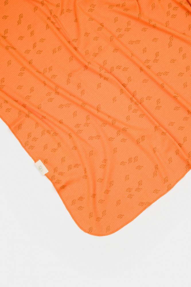 BabyCosy Paturica modal si bumbac 85X85 cm Printed Apricot