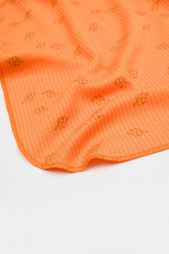 BabyCosy Paturica modal si bumbac 85X85 cm Printed Apricot