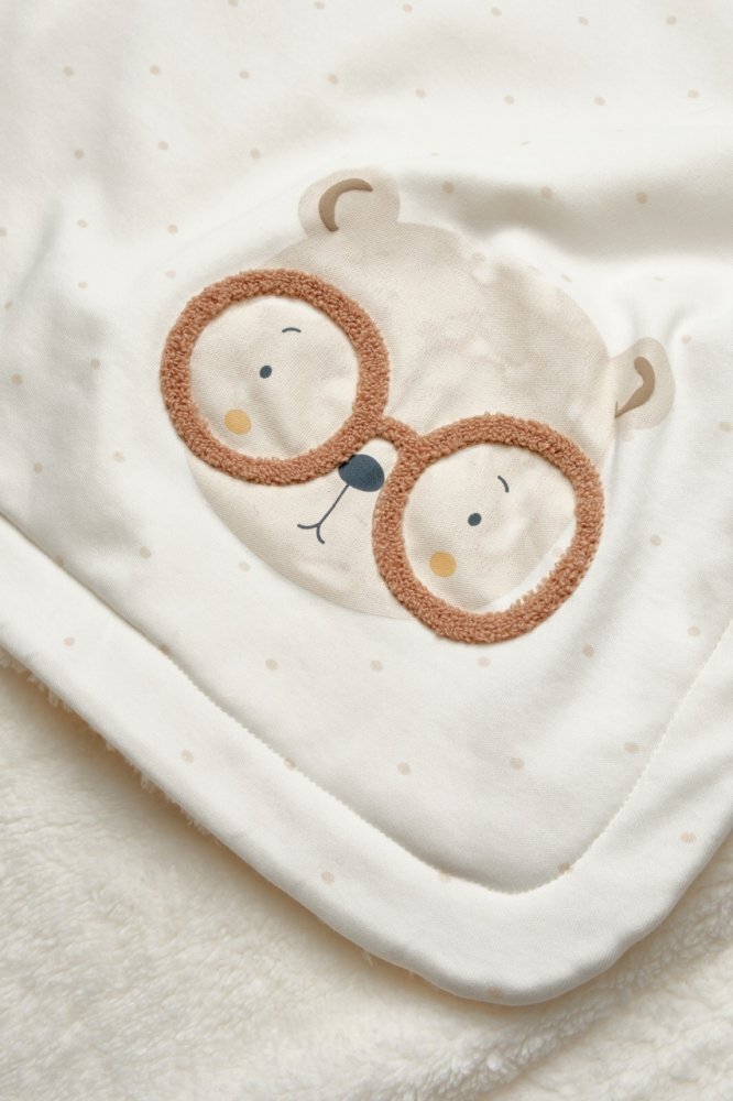 BabyCosy Paturica pentru nou nascut 100 bumbac organic TeddyBear